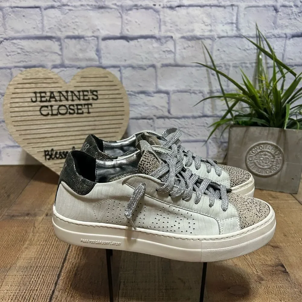 P448 Thea Platform Leopard Sneakers 39